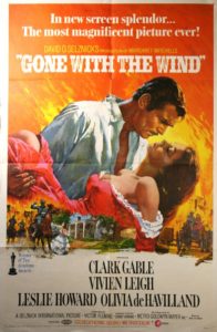 'Gone with the Wind' movie poster.