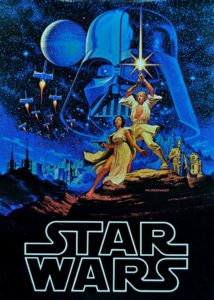 Poster art for the original 'Star Wars' movie.